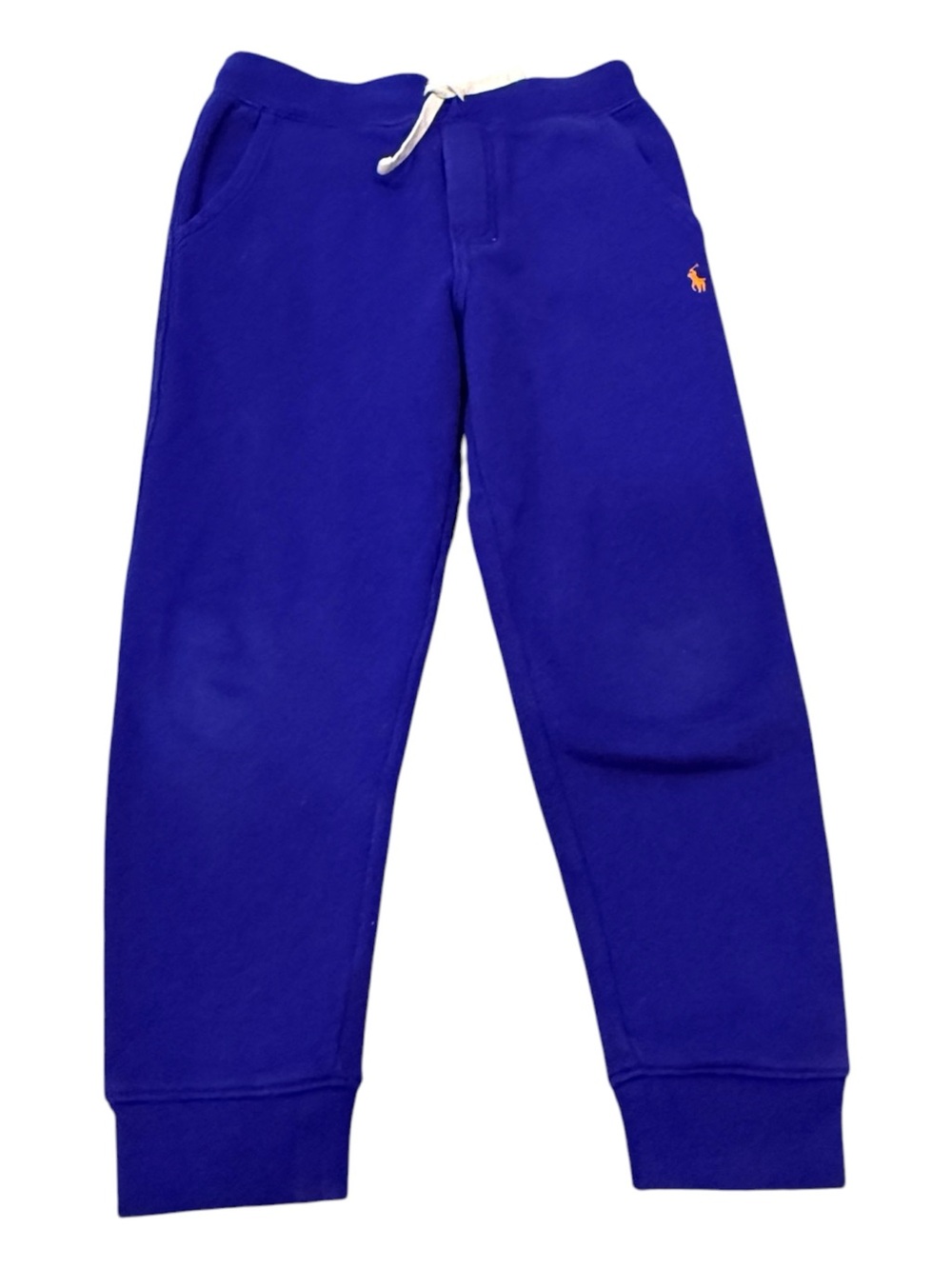Polo Ralph Lauren Boys Sweatpants Jogger Fleece Royal Blue Pony Logo Size 6